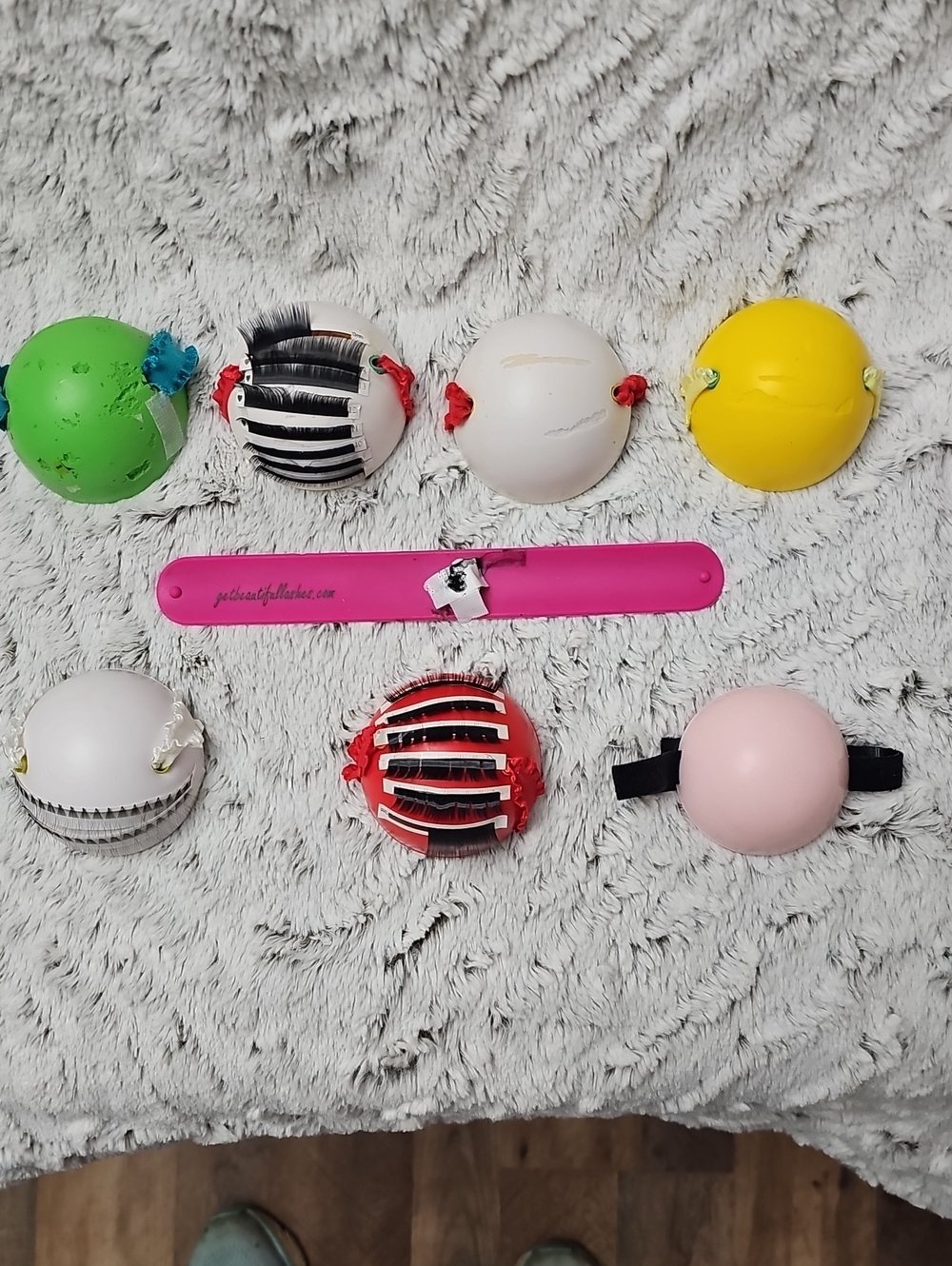 Wrist Worn Eyelash Extension Strip Holders